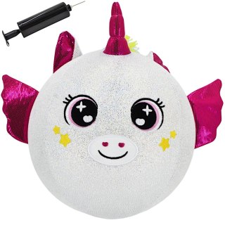 PIŁKA EMOJI 23CM JEDNOROŻEC BIAŁA