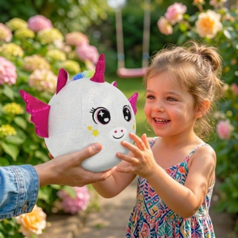 PIŁKA EMOJI 23CM JEDNOROŻEC BIAŁA