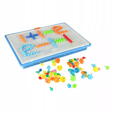 Puzzle pinezki grzybki kreatywna układanka 3+ walizka