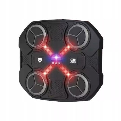 Tarcza Bokserska Muzyczna Bluetooth LED Smart Trening 3 Tryby Czarna