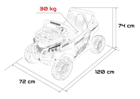 Pojazd Terenowy UTV LIFT Czarny