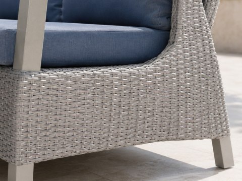 Meble Ogrodowe Rattan Narożniki + Regulowany Stół z Blate