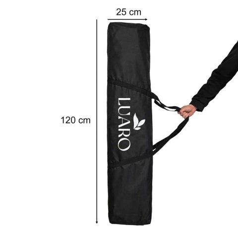 Pawilon ogrodowy LUARO namiot imprezowy handlowy altana 3x3 m czarny