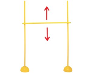 Regulowany Płotek do skakania 150 cm Przeszkoda dla Hobby Horse SP0861