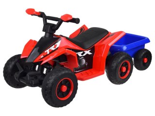 Quad elektryczny na akumulator dla dziecka +przyczepka ef świetlne PA0351