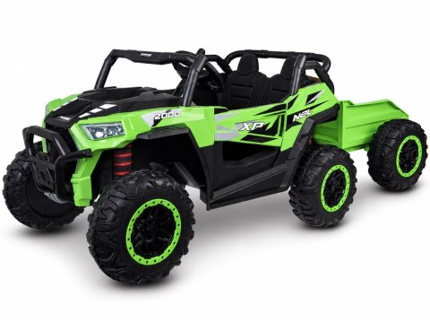 Auto na akumulator dla dziecka dwuosobowy BUGGY 4x4 przyczepa PA0342