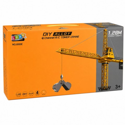Dźwig Żuraw Budowlany Zdalnie Sterowany RC Przewodowy Obrót 360° 71 cm