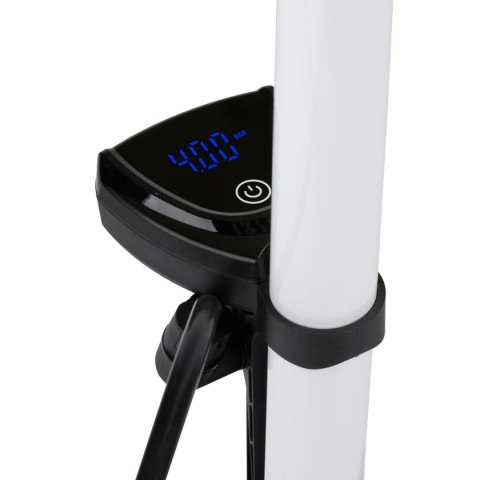 POMPKA WARSZTATOWO - ROWEROWA DUNLOP 174Psi (12Bar) Z ELEKTRONICZNYM MANOMETREM