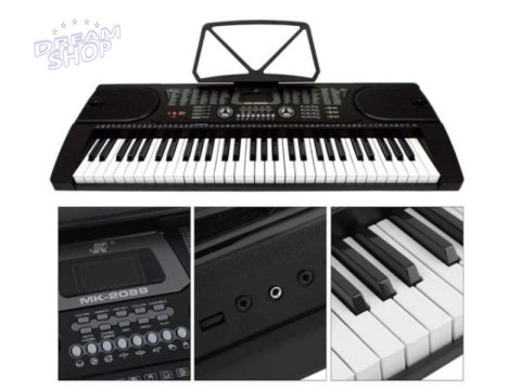 Keyboard Organy 61 Klawiszy Zasilacz MK-2089