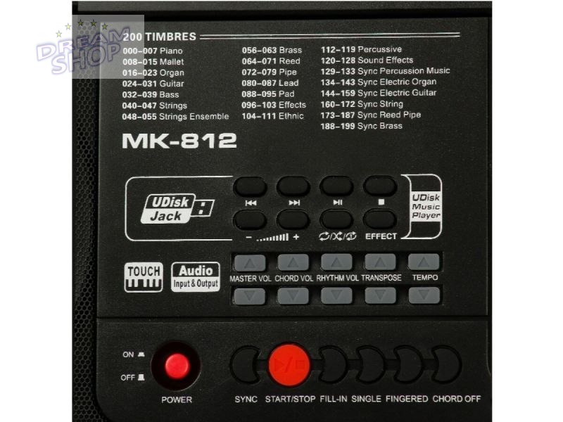 Keyboard Organy 61 Klawiszy Zasilacz MK-812 Keyboard Organy 61 Klawiszy Zasilacz MK-812