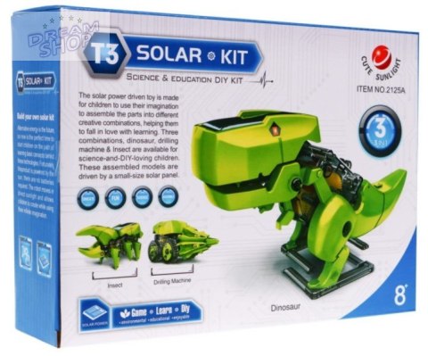 Zabawka Solarna Robot Pojazd Dinozaur Solarny 3w1 Zabawka Solarna Robot Pojazd Dinozaur Solarny 3w1