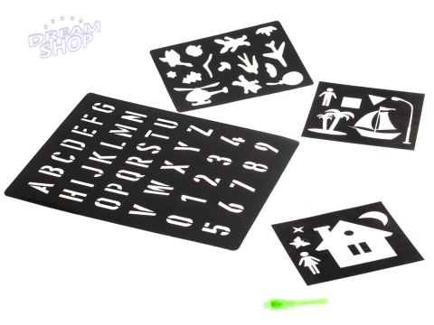 Magiczna tablica do rysowania światłem + długopis UV kreatywny zestaw Magiczna tablica do rysowania światłem + długopis UV kreatywny zestaw
