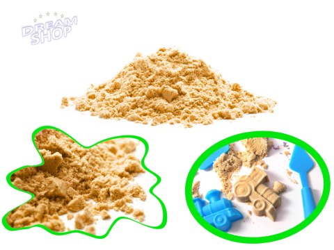 Piasek kinetyczny 1kg w woreczku naturalny beżowy Piasek kinetyczny 1kg w woreczku naturalny beżowy