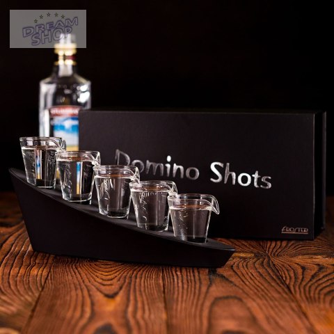 Domino Shots Deluxe kieliszki zestaw podstawka LED Domino Shots Deluxe kieliszki zestaw podstawka LED