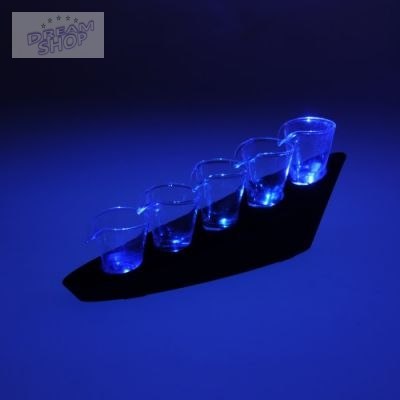 Domino Shots Deluxe kieliszki zestaw podstawka LED Domino Shots Deluxe kieliszki zestaw podstawka LED