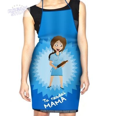 Fartuszek Tu rządzi Mama fartuch Mamy Dzień Matki Fartuszek Tu rządzi Mama fartuch Mamy Dzień Matki