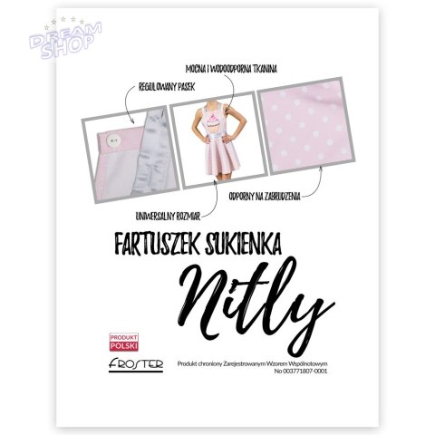 Nitly Muffin Fartuszek Sukienka kuchenny POLSKI Nitly Muffin Fartuszek Sukienka kuchenny POLSKI