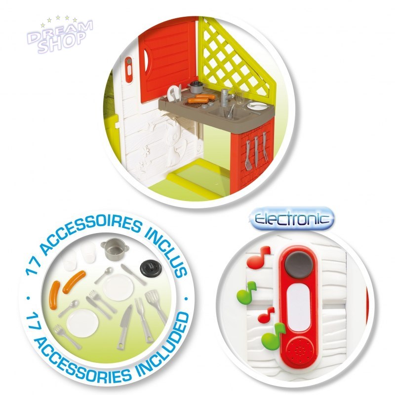 SMOBY Domek Ogrodowy Neo Friends z Kuchnią i stolikiem SMOBY Domek Ogrodowy Neo Friends z Kuchnią i stolikiem