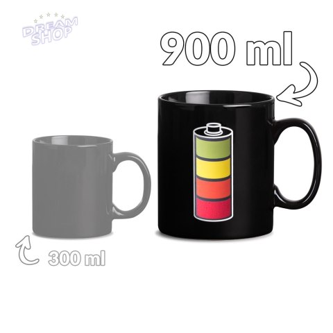 Gigantyczny Kubek Bateria termoaktywny termoczuły Gigantyczny Kubek Bateria termoaktywny termoczuły