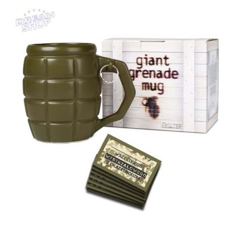 Gigantyczny Kubek Granat Zielony prezent dla Taty Gigantyczny Kubek Granat Zielony prezent dla Taty