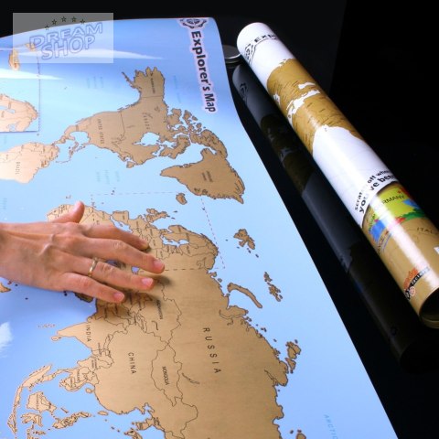 Mapa Zdrapka Odkrywcy - Świat (EN)