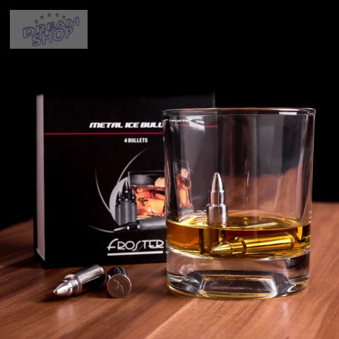 Metalowe Pociski do Drinków - Srebrne Metalowe Pociski do Drinków - Srebrne
