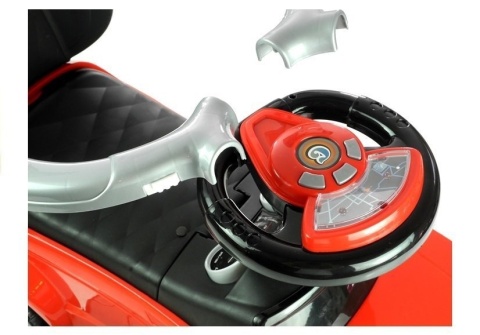 Jeździk Lean Cars Sport Car Toddlers 614W z phaczem 4 w 1 Czerwony