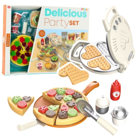 Zestaw Do Gofrów Pizza Z Dodatkami Akcesoria Kuchenne Dla Dzieci