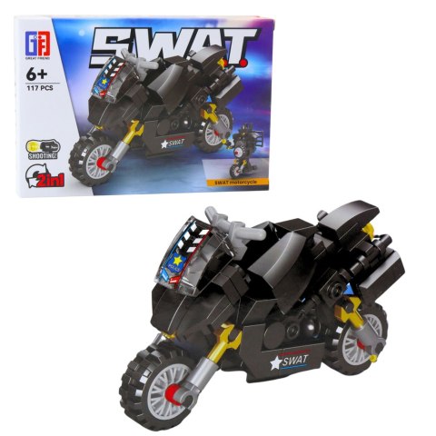 Klocki Konstrukcyjne Pojazdy Środki Transportu SWAT 2w1 92-117 el.