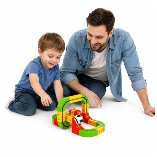 Tor Magnetyczny Z Elektrycznym Pociągiem 3D Kreatywny Konstrukcyjny 67 el.