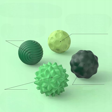 Magnetyczne kulki sensoryczne antystresowe z etui ADHD ASD SI 8 szt zielone
