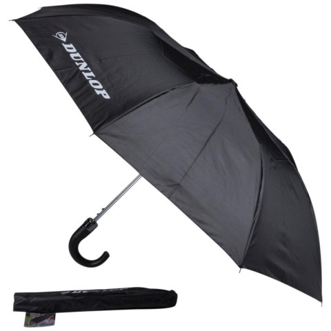 PARASOL SKŁADANY CZARNY PÓŁAUTOMAT 92CM DUNLOP