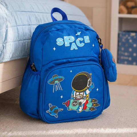 Plecak dla przedszkolaka szkolny dziecięcy astronauta 30x14x23cm