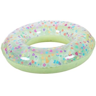 KÓŁKO DO PŁYWANIA 90CM SERDUSZKA ZIELONE 35663