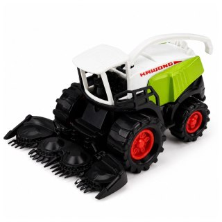 Zestaw Pojazdów Rolniczych Traktor Sieczkarnia Przyczepa Prasa 1:68 4 szt.