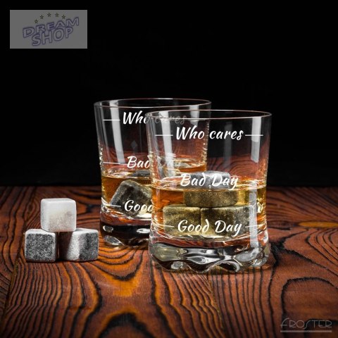 Etui na whisky + 2 szklanki z nadrukiem chłopaka Etui na whisky + 2 szklanki z nadrukiem chłopaka