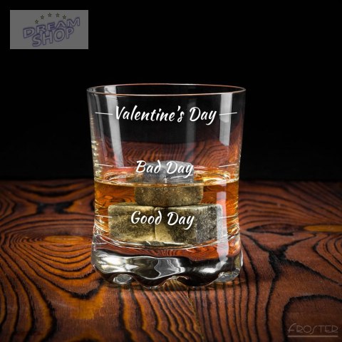 Szklanka do whisky Valentine's Day kawalerski