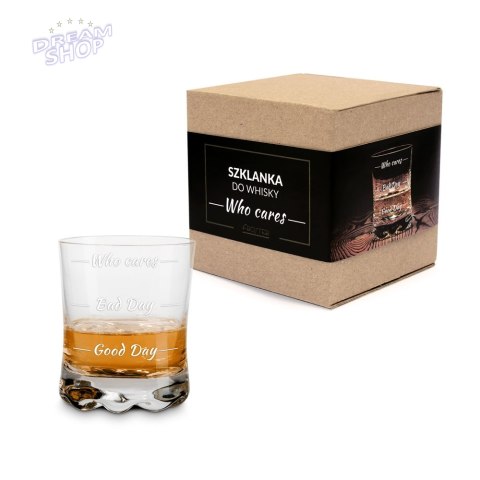 Szklanka do whisky Who cares prezent urodziny