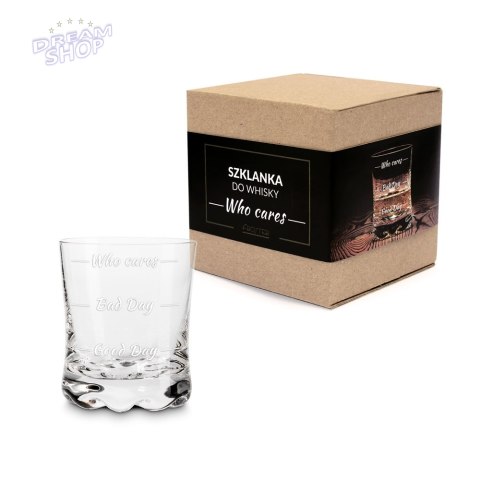 Szklanka do whisky Who cares prezent urodziny