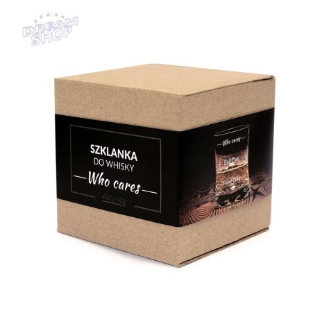 Szklanka do whisky Who cares prezent urodziny