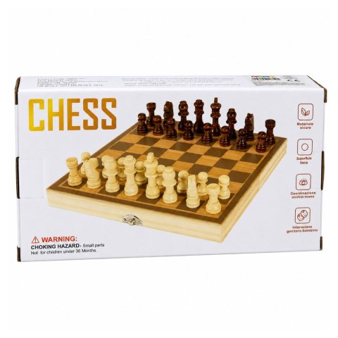 Klasyczna Gra Logiczna 3w1 Szachy Warcaby Backgammon Drewniane
