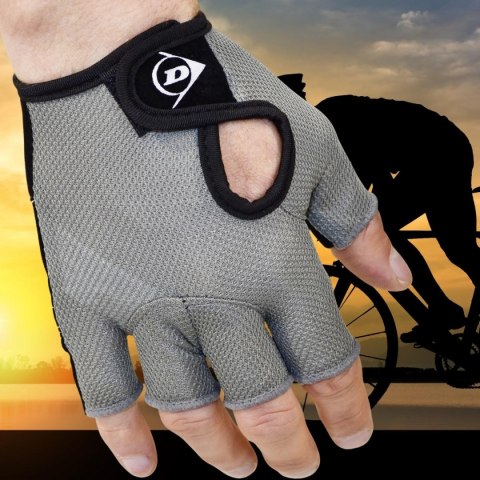 RĘKAWICZKI ROWEROWE DUNLOP SENIOR R.XL - SZARY