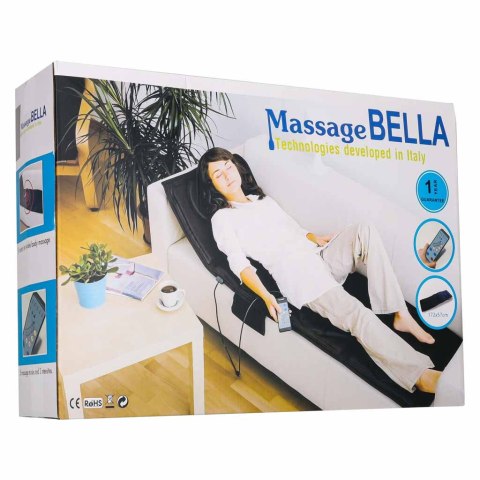 Masażer pleców ciała mata masująca wibracyjna z pilotem 16 punktów masażu