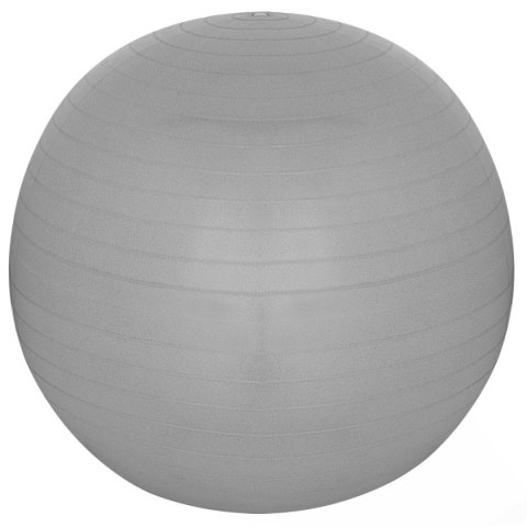 PIŁKA GIMNASTYCZNA DO ĆWICZEŃ FITNESS 55CM ANTIBURST SZARA