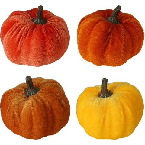 FIGURKA DEKORACYJNA DYNIA HALLOWEEN 4SZT