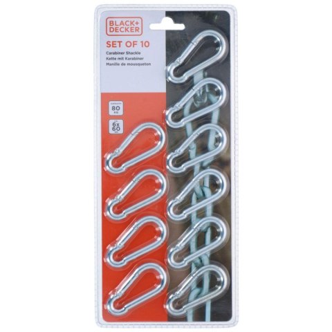 KARABIŃCZYK STALOWY 10SZT BLACK + DECKER