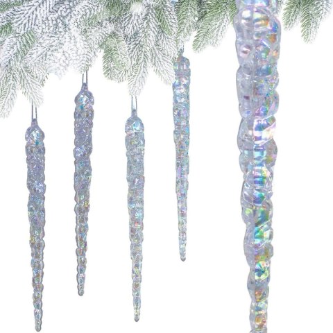 SOPLE LODU OPALIZUJĄCE DEKORACJA WISZĄCA 30 CM 4 SZT