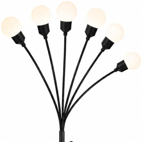 LAMPA SOLARNA TAŃCZĄCE NA WIETRZE KULECZKI BIAŁE 6 LED 75CM XXL