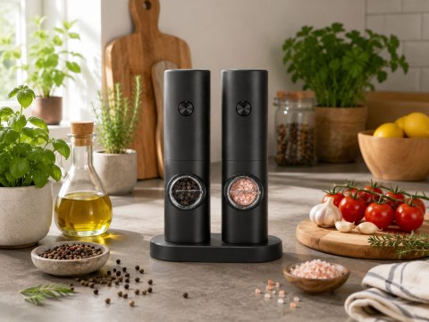 Młynek do przypraw elektryczny HERBAL 2 szt