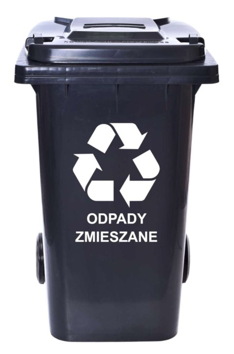 Pojemnik na odpady 240L kosz czarny